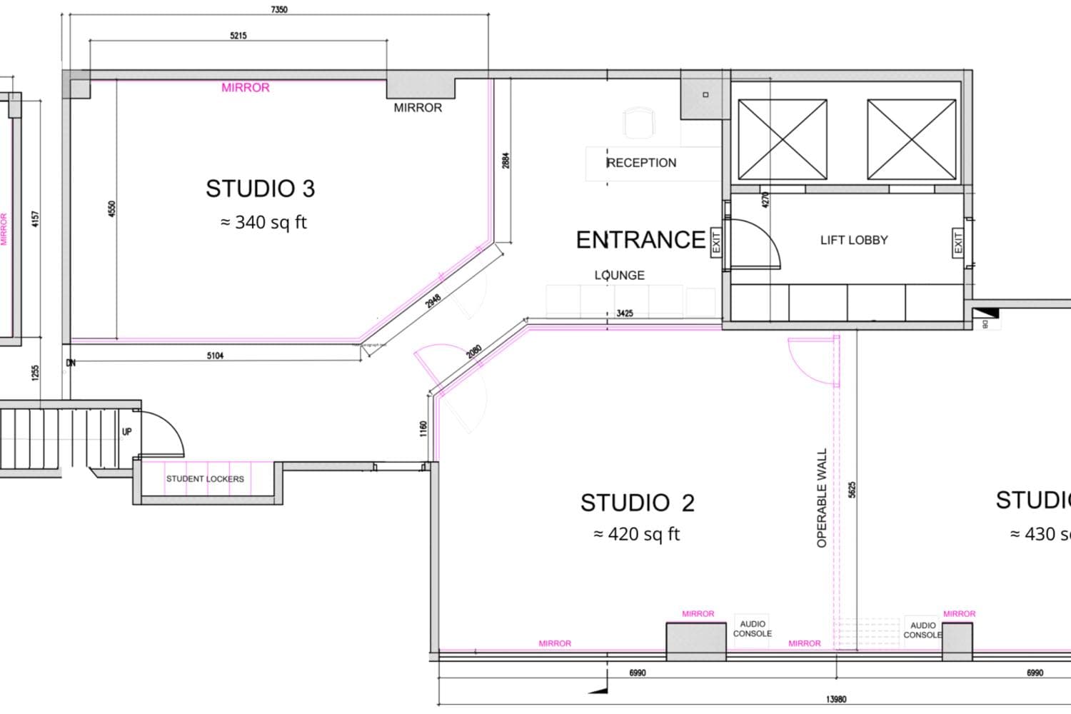 Downtown studio next to Raffles Place for Dance|Workshops|Wellness - Studio 1&2