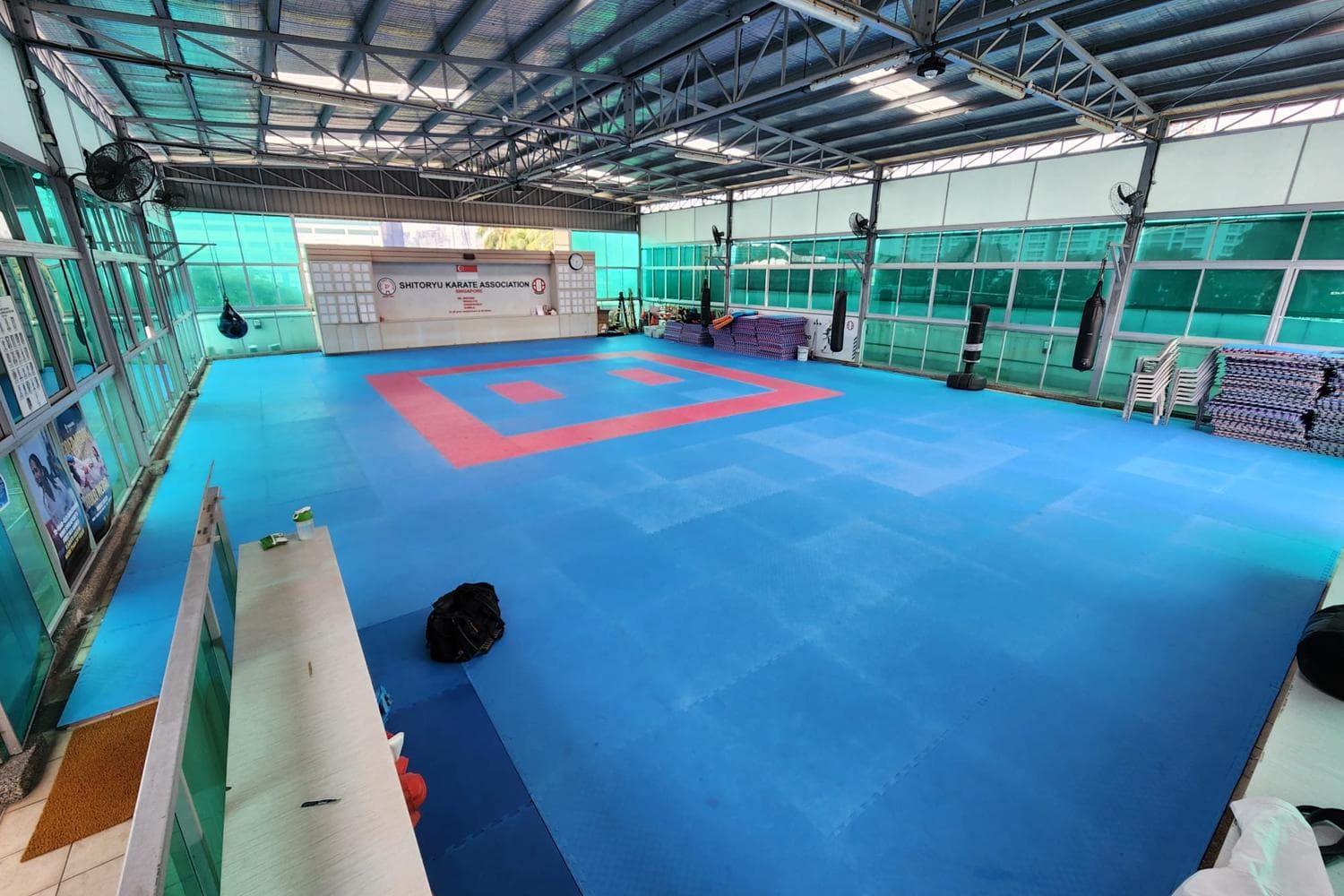 Martial Arts Studio with Floor Mats