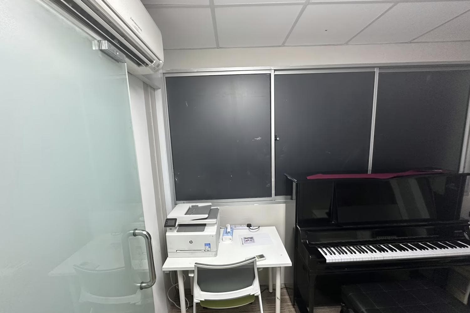 Air-conditioned Piano Room at Key Signature Music