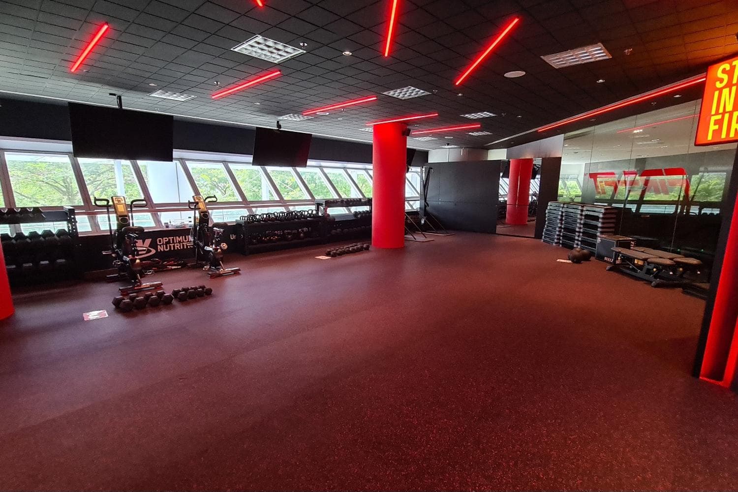 Fitness Studio. Well Equipped with Showers