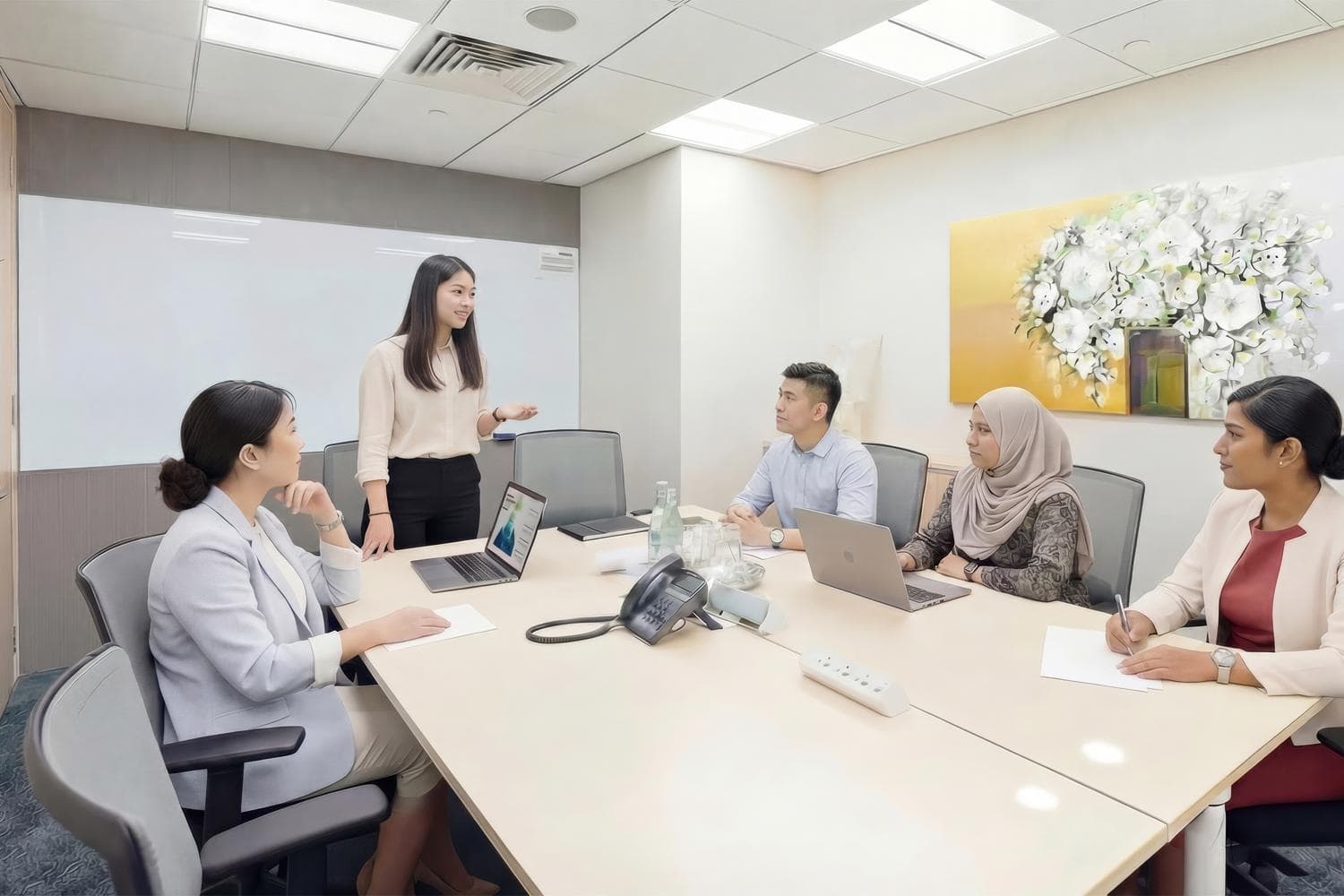 Meeting room for 6 at Level 9 Republic Plaza